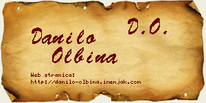 Danilo Olbina vizit kartica